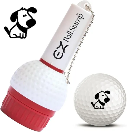 Vista 20 de Sello de Bola de Golf/Sello - Marcador de Tinta de Secado Ultra Rápido y Sin Manchas para Personalizar Tu Bola (Toro Rojo)