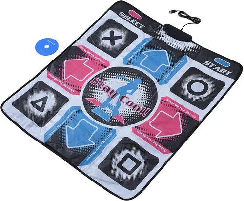 Vista 7 de Alfombrilla de baile antideslizante resistente al desgaste, controlador USB DDR con cable USB, alfombrilla de baile para fisicoculturismo compatible