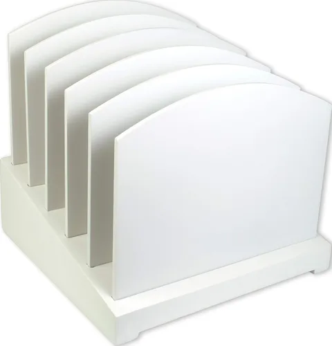 Vista 2 de Victor Clasificador de archivos de escritorio blanco puro, 8.8" x 9.5" x 9.6