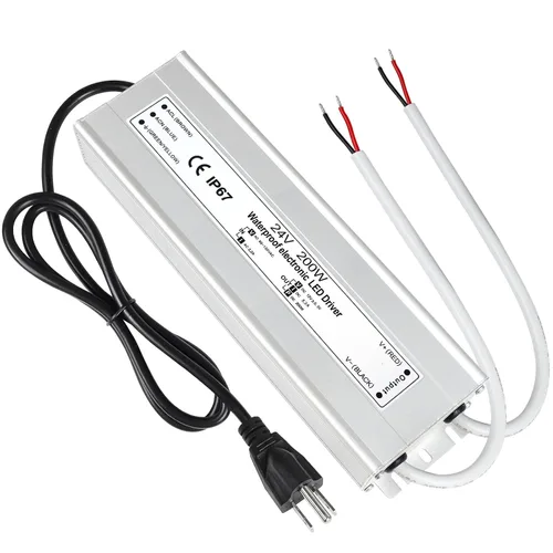 Vista 12 de LightingWill transformador impulsor LED 30 vatios, impermeable IP67, fuente de alimentación, 90-265V CA a 12V CC de baja tensión, adaptador