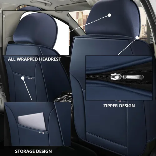 Vista 3 de Fundas de asiento de automóvil de lujo para Mercedes-Benz GLE 350 2017-2025, funda de asiento de piel sintética impermeable, suave, transpirable