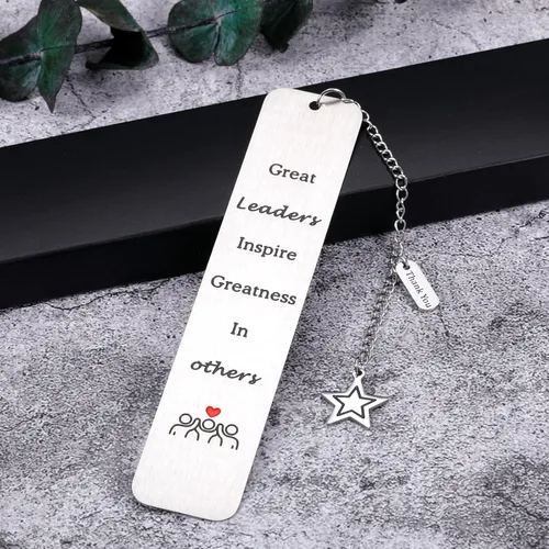 Vista 5 de Regalo para el día del jefe para mujeres, hombres, jefa, dama, marcapáginas, regalos para jefe, líder, mentor, supervisor, regalo de agradecimiento