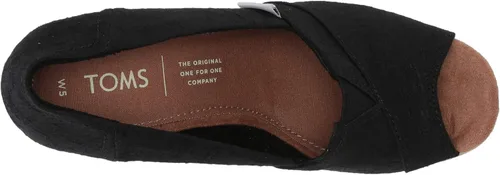 Vista 5 de TOMS - Sandalias clásicas de cuña alpargata para mujer