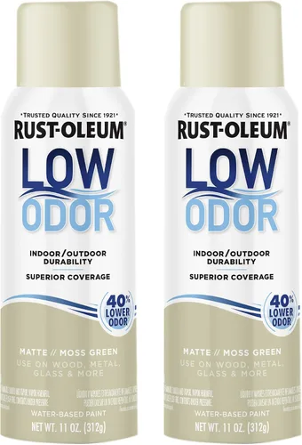 Vista 27 de Rust-Oleum - Pintura en aerosol prémium de bajo olor, gris ancla brillante