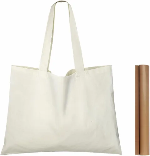 Vista 7 de NPBAG 1 paquete de bolsas de algodón azul bebé de 15 pulgadas x 16 pulgadas, bolsas de tela a granel en blanco con 1 hoja de teflón de PTFE