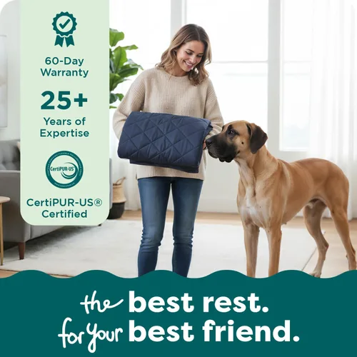 Vista 9 de Furhaven - Funda de repuesto para cama de perro, acolchada, estilo sofá, lavable a máquina, color azul marino, tamaño jumbo plus (XXL)