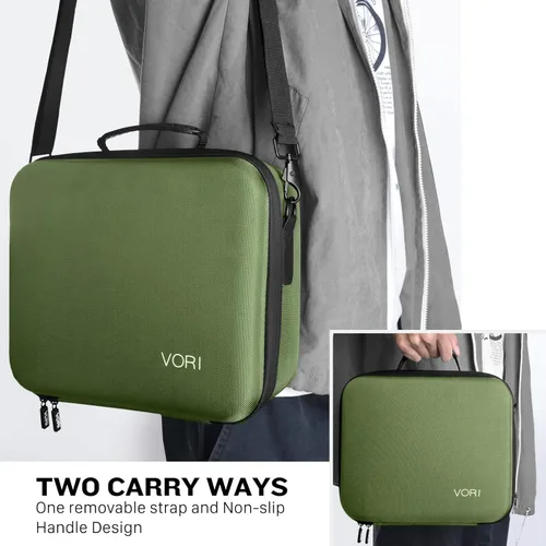 Vista 6 de VORI Funda de transporte para Nintendo SwitchSwitch modelo OLED (2021), funda protectora rígida de almacenamiento de viaje con asa y correa