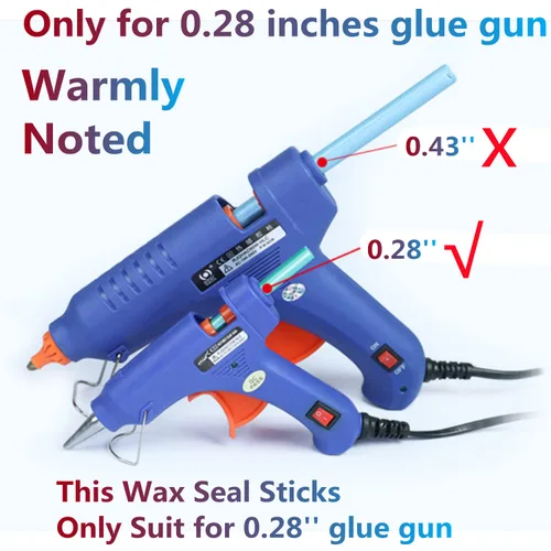 Vista 3 de Varillas de sellado de cera de oro antiguo, 20 piezas de barras de sellado de pistola de pegamento para pistola de pegamento de 0.28 pulgadas, ideal