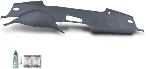 Vista 21 de GRAND ORANGE Bisel moldeado de TPE para tablero de instrumentos, compatible con Chevy Cavalier 1995-2005, cubierta de tablero, beige