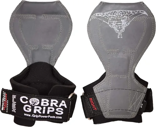 Vista 16 de Cobra Grips Flex Model Weight Lifting Gloves Heavy Duty Straps Alternative Power Lifting Hooks for Deadlifts with Padded Wrist Wrap Support