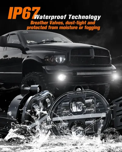 Vista 7 de Z-OFFROAD Conjunto de luz antiniebla LED aprobada por DOT compatible con Dodge Ram 1500 2002 2003 2004 2005 2006 2007 2008 Dodge Ram 2500/3500