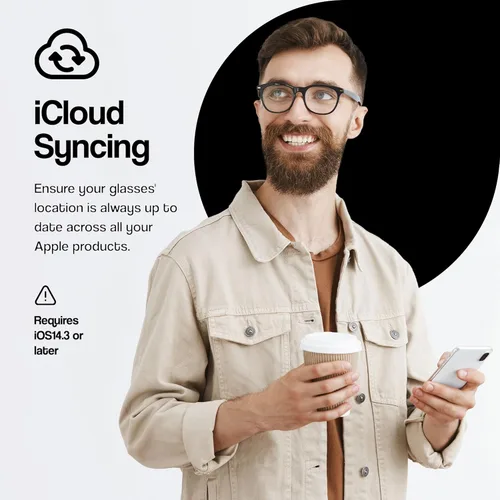 Vista 3 de ORBIT x Gafas - Encuentra tus gafas y Apple Find My (solo iOS), Rastreador de gafas - No compatible con Android