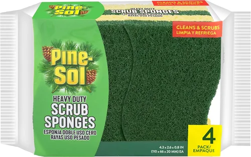Vista 8 de Pine-Sol Esponjas de limpieza resistentes para limpieza Almohadilla de lavado de platos y estropajo de doble cara Suministros de cocina