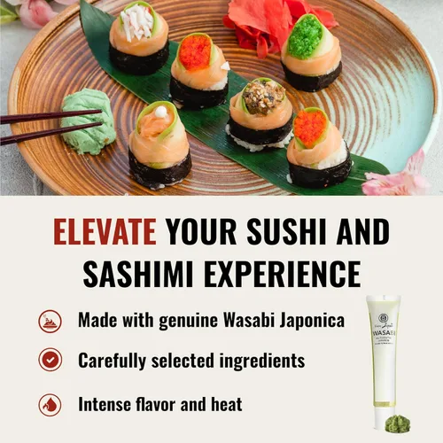 Vista 5 de Muso from Japan - Wasabi real - Sabor auténtico, vegano y sin gluten - 1.52 onzas