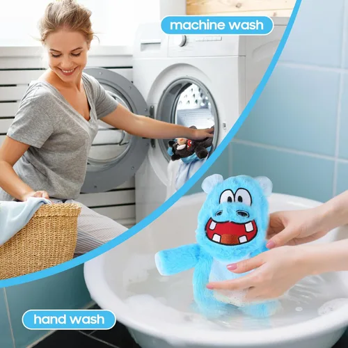 Vista 9 de Bzonsmart Paquete de 5 Juguetes Chirriantes para Perros. Juguetes de Masticación de Peluche Resistentes para Perros. Juguetes Interactivos