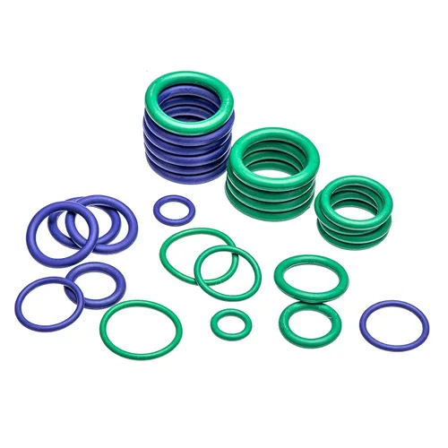 Vista 5 de BUSY-CORNER Kit de 396 piezas de 18 tamaños SAE pulgadas aire acondicionado A/C juntas tóricas de goma verde y morado