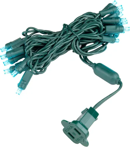 Vista 8 de Novelty Lights Cadena de Luces LED de 7 Pies con 20 LED, Verde sobre Cable Verde, Espaciado de 4", Luces de Hadas Cortas, Conectables de Extremo a