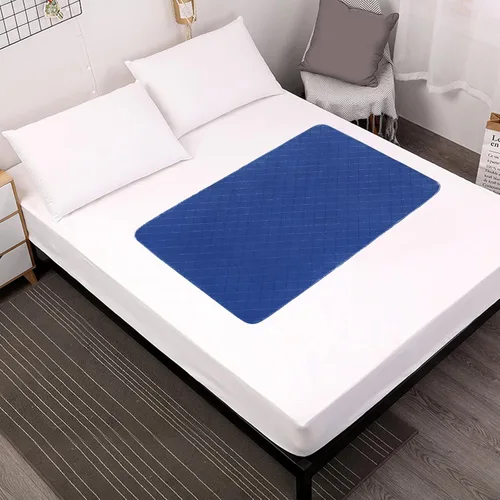 Vista 8 de Protector de colchón impermeable, almohadillas de cama para incontinencia, lavables, antideslizantes (52 x 34 pulgadas), protector absorbente