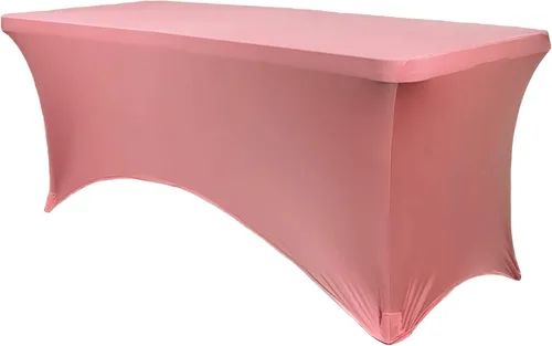 Vista 64 de YOUR CHAIR COVERS - Fundas rectangulares de elastano para mesas de 4 pies, manteles ajustados para eventos de boda, decoraciones de patio, tela