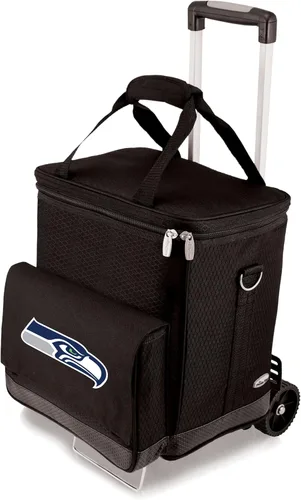 Vista 11 de Picnic TIME NFL Unisex-Adult NFL Cellar 6-Bottle Wine Carrier & Cooler Tote with Trolley