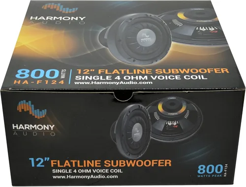 Vista 5 de Harmony Audio HA-F124 - Subwoofer estéreo de 4 ohmios de la serie de 12 pulgadas Sub 800W