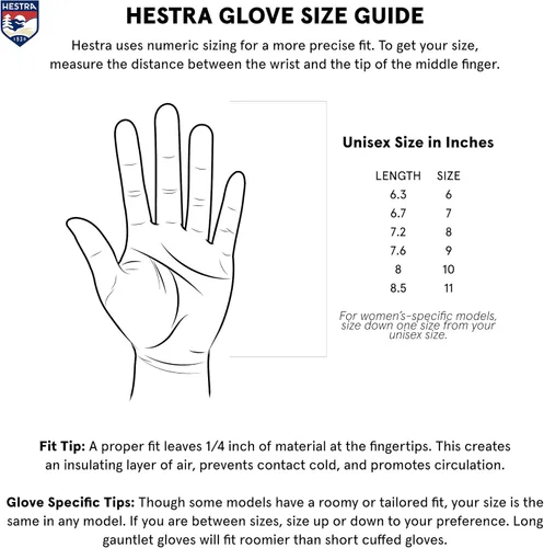 Vista 3 de Hestra Unisex Nordic Wool Mitt Insulated Mittens for Cold Weather & Everyday Wear