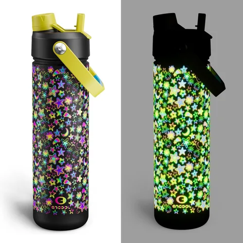 Vista 81 de Botella de agua aislada con popote para niños, botella de agua de acero inoxidable de 12 onzas con boquilla doble, a prueba de fugas, sin BPA, al