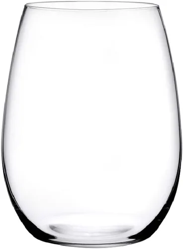 Vista 3 de NUDE Pure - Juego de 4 copas sin tallo para vino blanco de 13.25 onzas, borde liso, vaso de vino de vidrio transparente, ideal para cócteles
