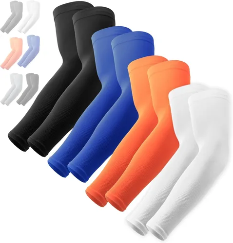 Vista 67 de Mangas de compresión de enfriamiento para hombres y mujeres, con protección solar UV UPF 50, paquete múltiple, mangas protectoras de brazos