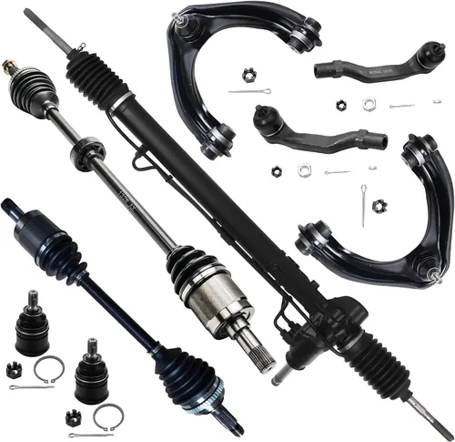 Vista 200 de Detroit Axle - Kit de 8 piezas para Chevy GMC Silverado Sierra Suburban 1500 Yukon Cadillac Escalade 2 brazos de control superior, 2 barras