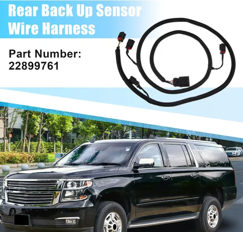 Vista 2 de X AUTOHAUX Conjunto de Cables de Sensor de Aparcamiento Trasero Compatible con Chevy Suburban Tahoe para GMC Yukon para Cadillac Escalade 22899761