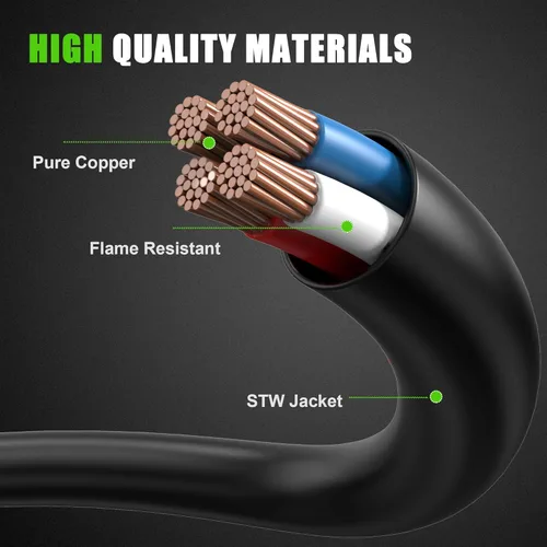 Vista 6 de NEMA 14-30P a 14-30R/14-50R Divisor adaptador Y para secadora, cable adaptador de enchufe de salida de secadora de 4 puntas, 250 voltios, 10 AWG