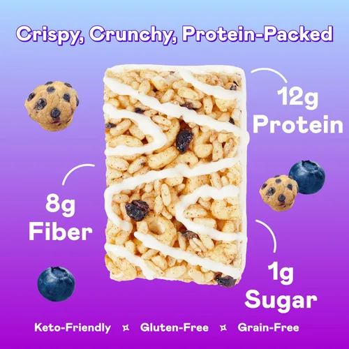 Vista 3 de MAGIC SPOON Golosinas Barras Altas en Proteína Bajas en Carbohidratos Amigables con la Dieta Keto 1g de Azúcar Golosina Crujiente Sin