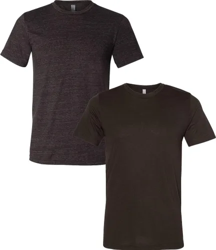 Vista 125 de Bella Canvas 3413c para hombre (1) Triblend verde + (1) Triblend rojo