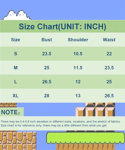 Vista 4 de Tinyones Mario Costume Dress for Girls Super Brothers Hats Mustaches Cosplay Costume