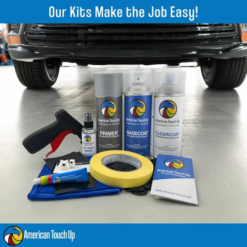 Vista 4 de American Touch Up Pintura compatible con BMW 146 Alpine White Pintura en aerosol - Capa base