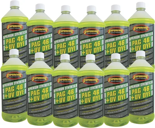 Vista 4 de TSI Supercool Aceite PAG P46-32D 46 Viscosidad con tinte UV 32oz 1 paquete