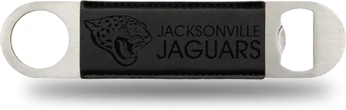 Vista 17 de Rico Industries NFL - Hoja de barra grabada con láser de piel sintética, gran accesorio para bebidas para el día del juego