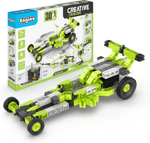 Engino - Juguetes de construcción Inventor, 30 modelos motorizados, kit de ingeniería STEM para niños de 7 años en adelante, juguetes de