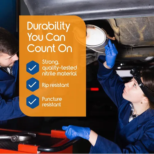 Vista 3 de Inspire Cobalt Blue Nitrile Disposable Gloves 4.5 Nitrile Safety Medical Exam Cooking Cleaning Disposable Gloves