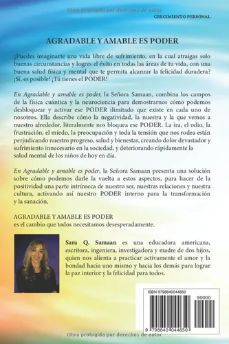 Vista 2 de AGRADABLE Y AMABLE ES PODER Ciencia y habilidades que nadie nos enseñó para la FELICIDAD, la SALUD y el ÉXITO que transformarán tu mundo