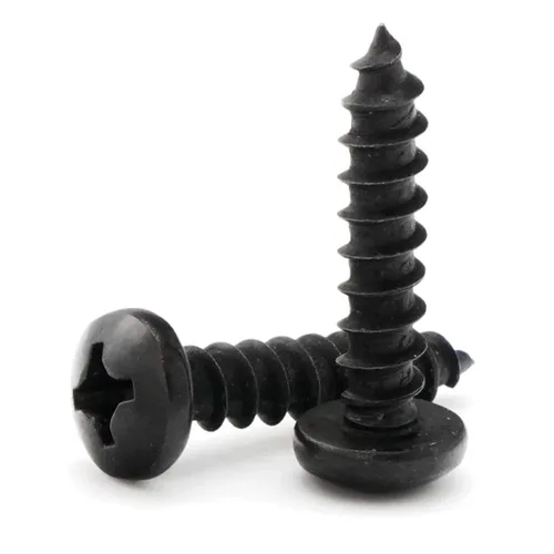 Phillips Pan Head SMS Óxido Negro 18-8 Acero Inoxidable - #12 x 1 Cantidad 25