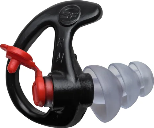 Vista 2 de Defensores sónicos Plus Surefire EP4 Tapones para los oídos, Triple diseño con brida, reutilizable, M