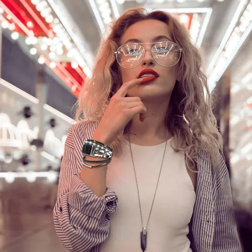 Vista 6 de Leather Bands Compatible with Fitbit Charge 6/Charge 5 Bands for Women, Boho Handmade Multilayer Wrap Bracelets Jewelry Strap Replacement for Charge