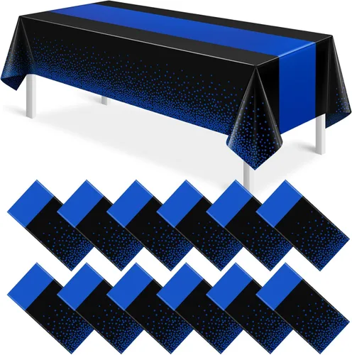Vista 27 de 3 piezas de mantel y camino de mesa blanco y dorado para decoración de fiesta, mantel de plástico blanco con estampado dorado, camino de mesa Oro