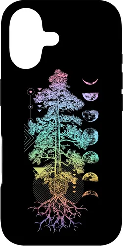 Tree of Life Phases of The Moon Yoga Chakra Gift Case for iPhone 17