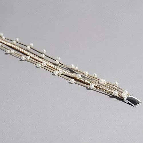 Vista 5 de Pulsera de cuero para mujer pulsera hecha a mano con cuentas de perlas pulseras de cristal regalo de joyería para hermanas adolescentes y madres
