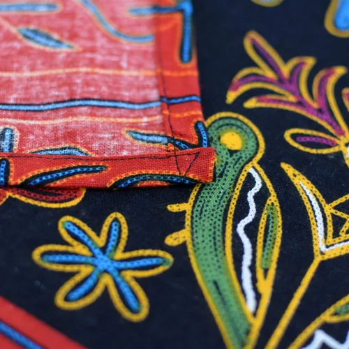 Vista 4 de ABREEZE Cortinas de cocina de lino y algodón retro, cenefas de estilo bohemio para ventanas pequeñas, 55 x 20 pulgadas