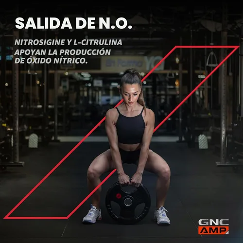 Vista 4 de GNC AMP Ultra Nox, soporta resistencia y rendimiento, sin estimulaciones