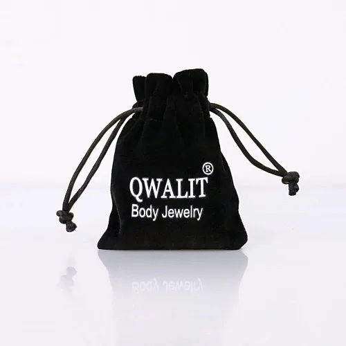 Vista 2 de QWALIT 049oz de plástico industrial Barbell pendientes de embarazo ombligo anillo de pezón lengua y ceja retenedor de piercing flexible transparente